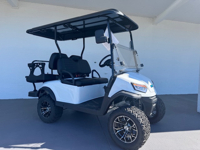 White Madjax E4 Series Lithium Lifted Golf Cart